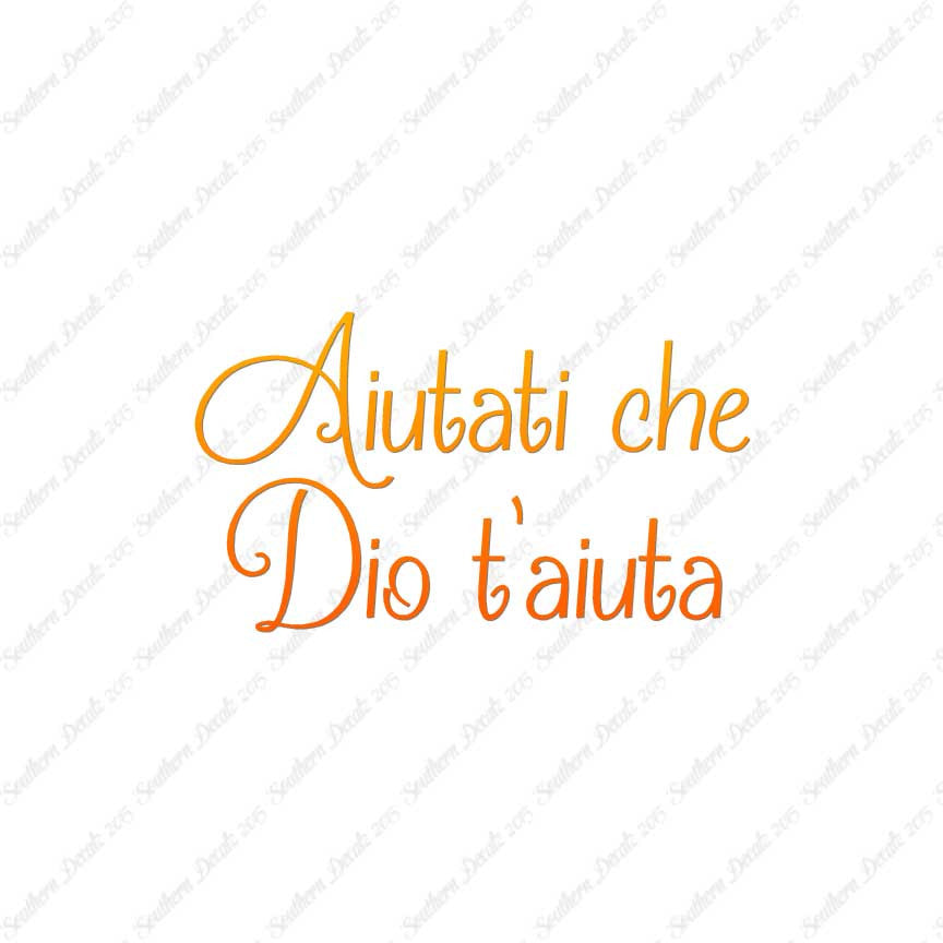 Italian Aiutati Che Dio T'Aiuta