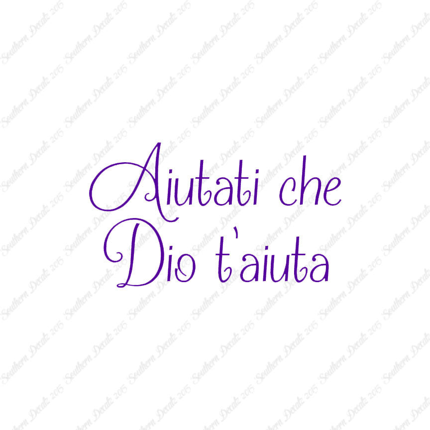Italian Aiutati Che Dio T'Aiuta