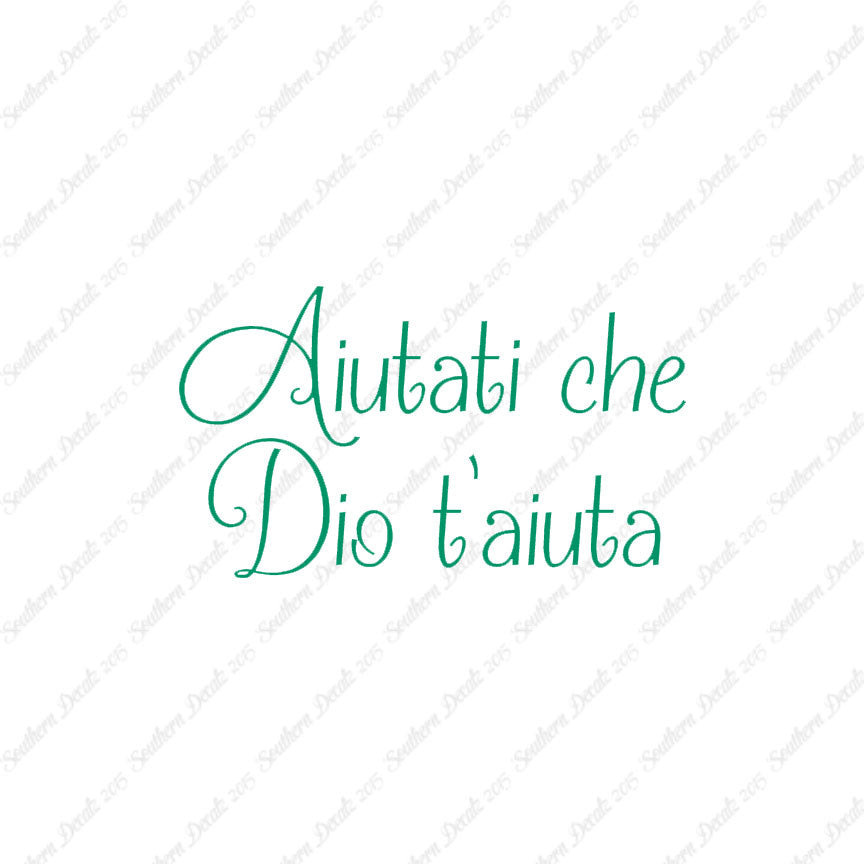 Italian Aiutati Che Dio T'Aiuta