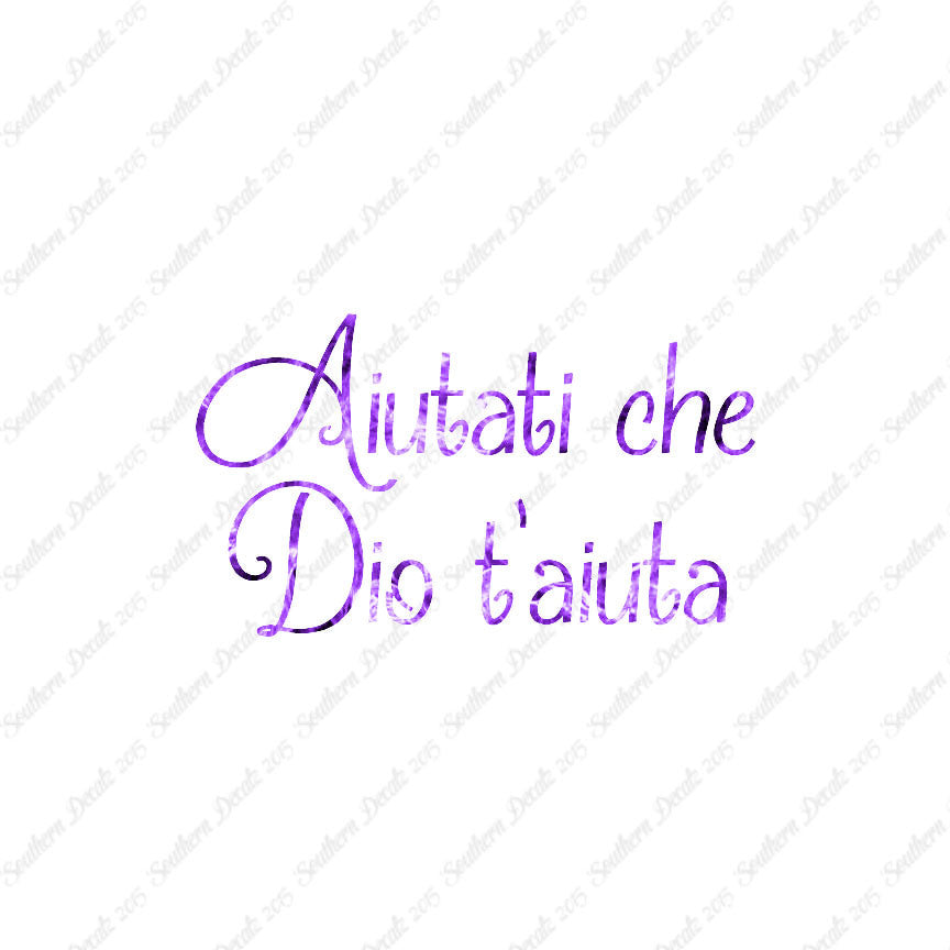 Italian Aiutati Che Dio T'Aiuta
