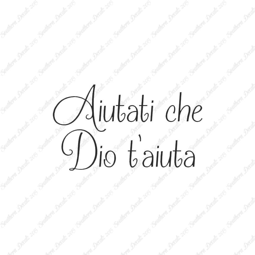 Italian Aiutati Che Dio T'Aiuta