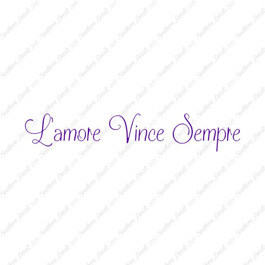 Italian L'Amore Vince Sempre