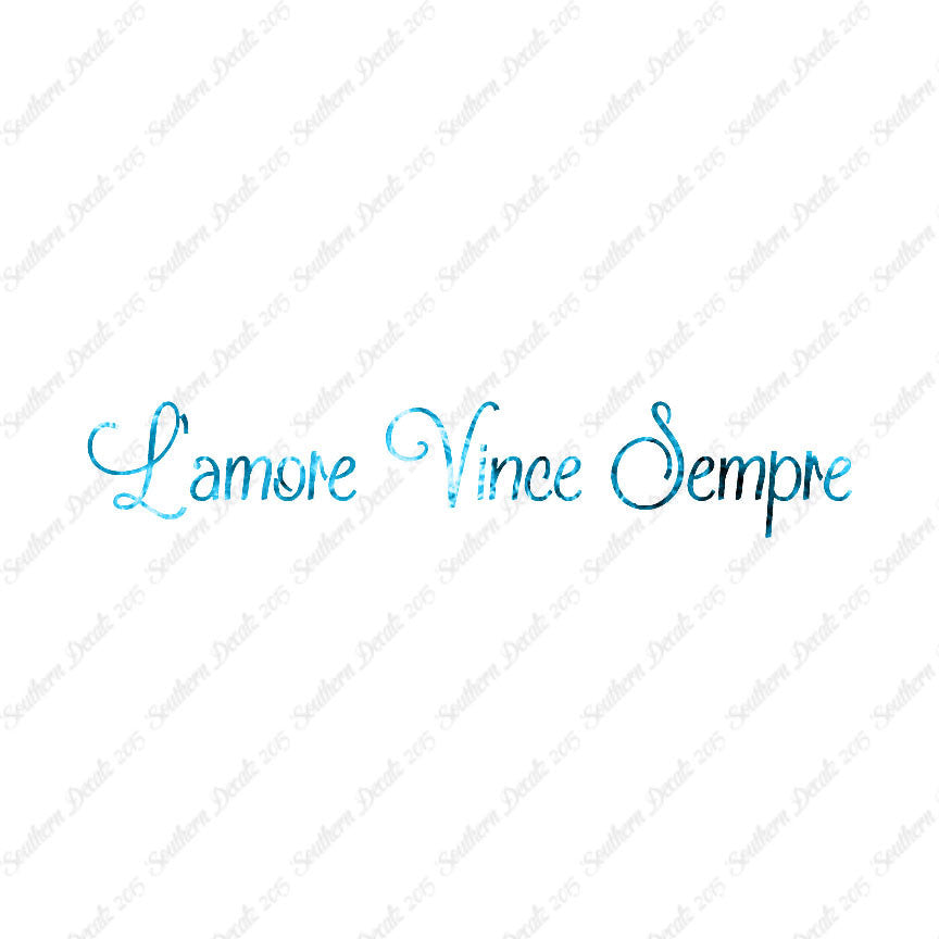 Italian L'Amore Vince Sempre