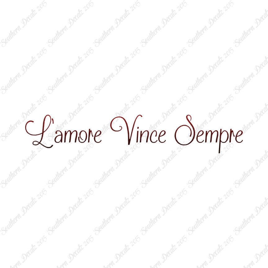 Italian L'Amore Vince Sempre