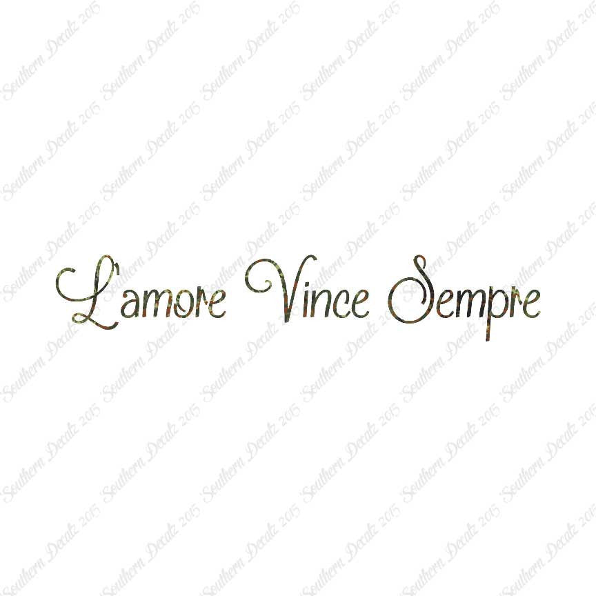 Italian L'Amore Vince Sempre
