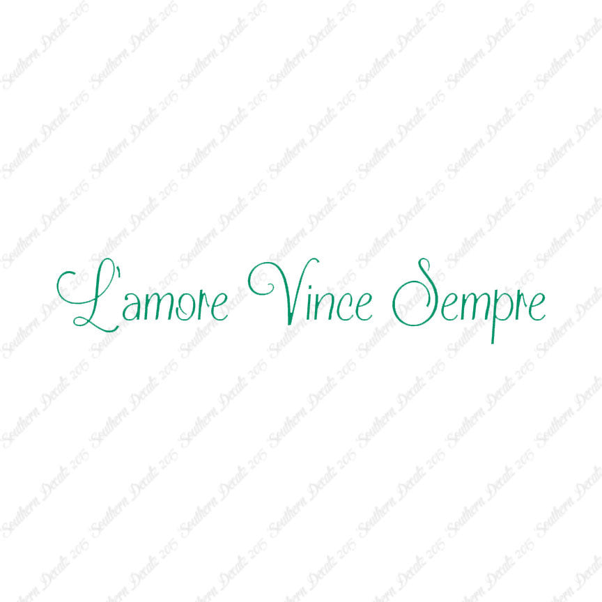 Italian L'Amore Vince Sempre