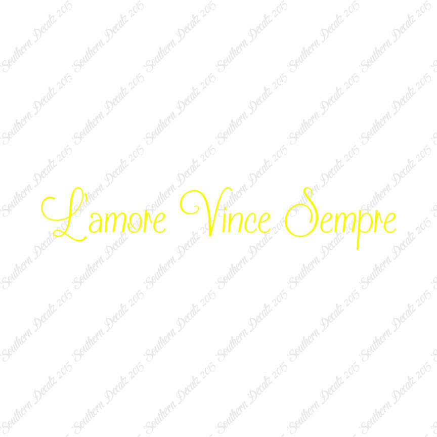 Italian L'Amore Vince Sempre