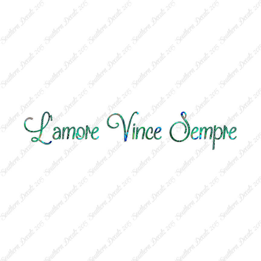 Italian L'Amore Vince Sempre