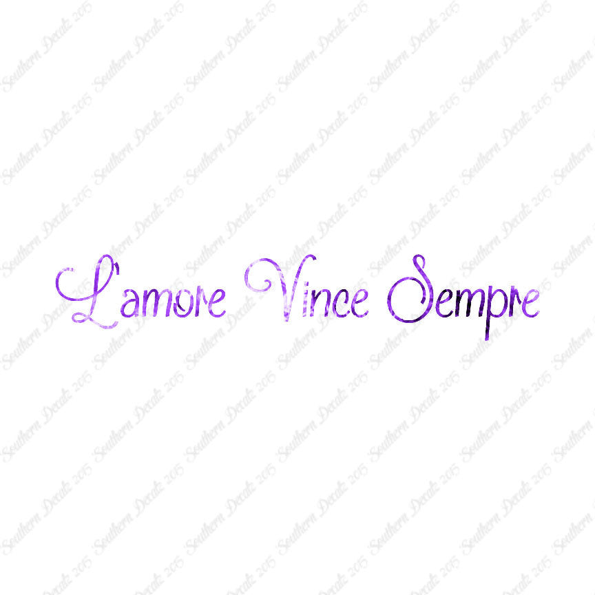Italian L'Amore Vince Sempre