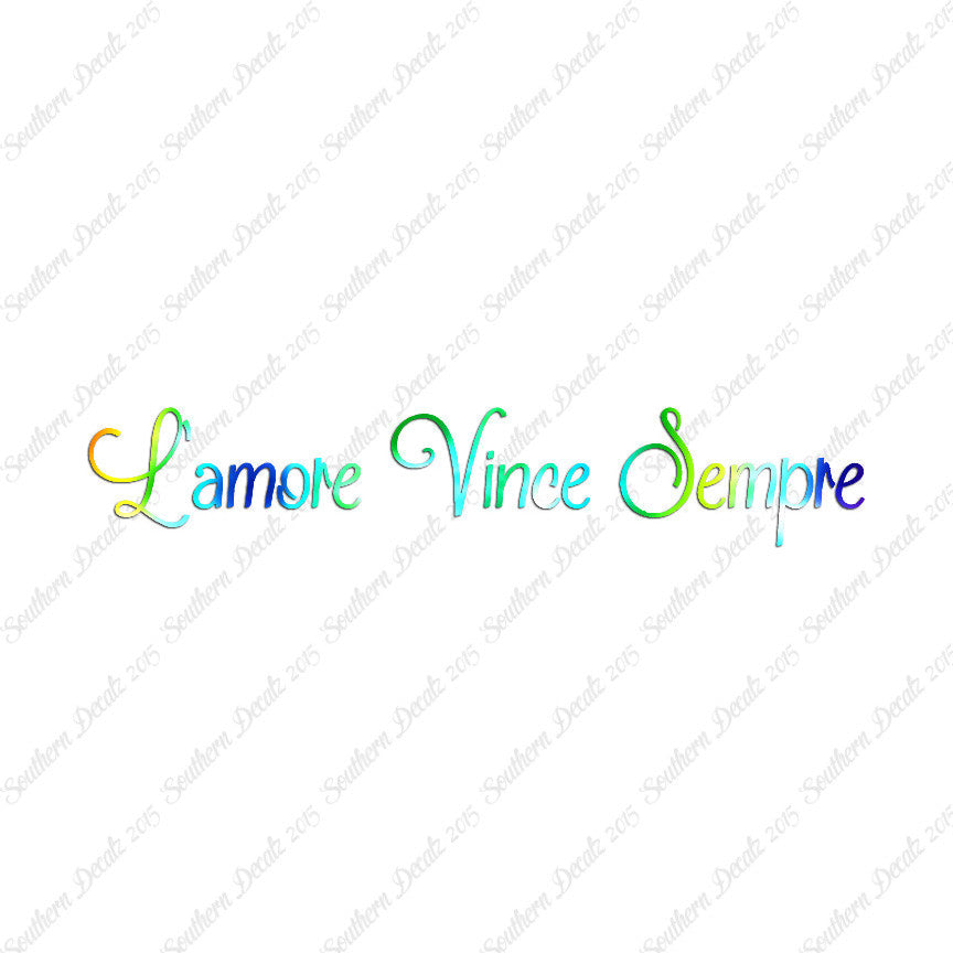 Italian L'Amore Vince Sempre