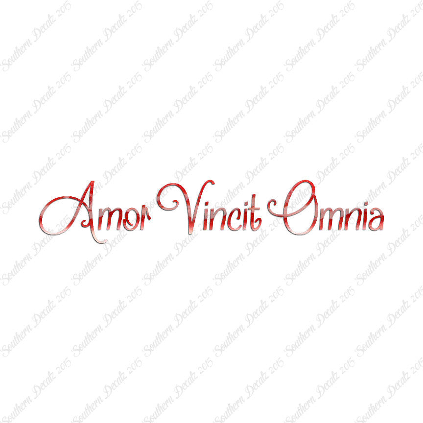 Latin Amor Vincit Omnia