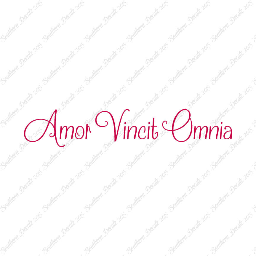 Latin Amor Vincit Omnia