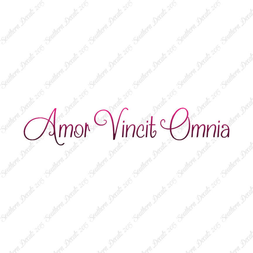 Latin Amor Vincit Omnia