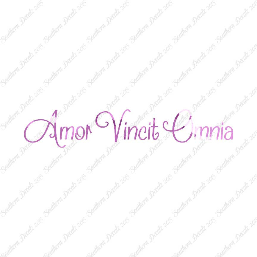 Latin Amor Vincit Omnia