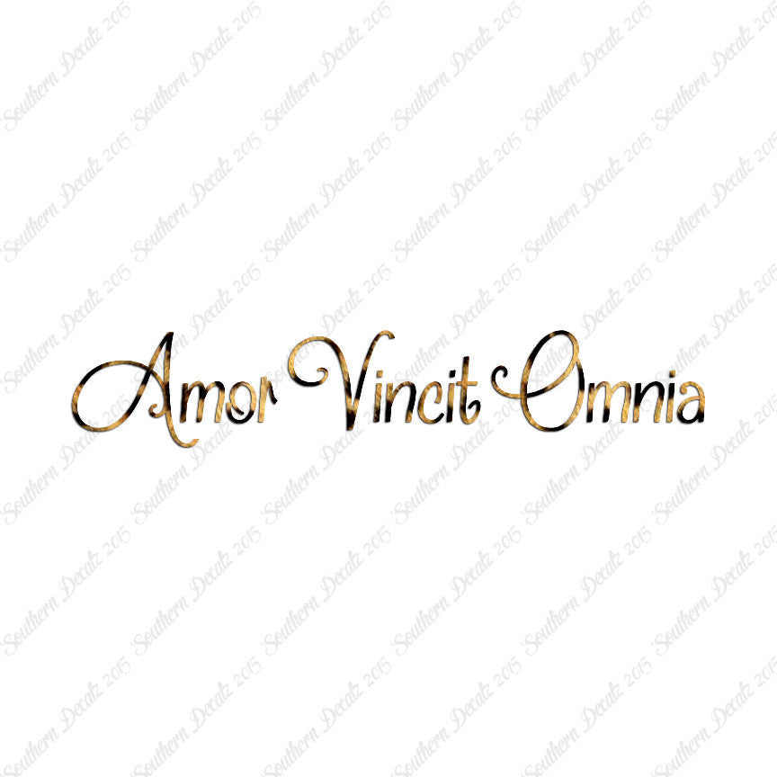 Latin Amor Vincit Omnia