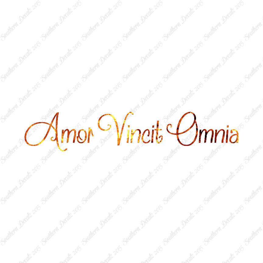 Latin Amor Vincit Omnia