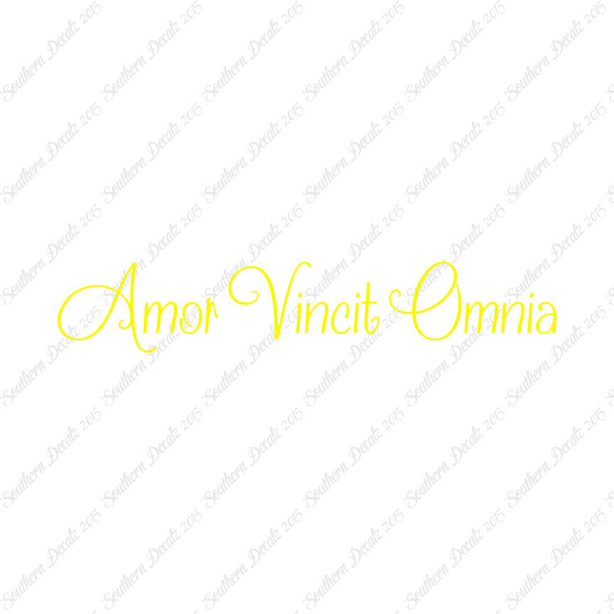 Latin Amor Vincit Omnia