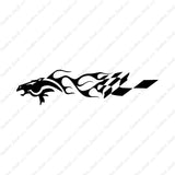 Horse Flames Flag Splash