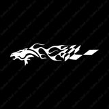 Horse Flames Flag Splash