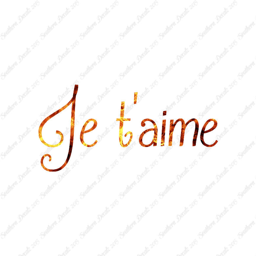 French Je T'Aime