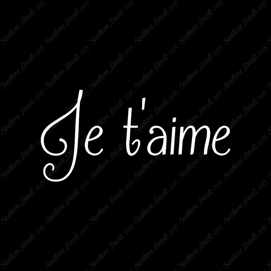 French Je T'Aime