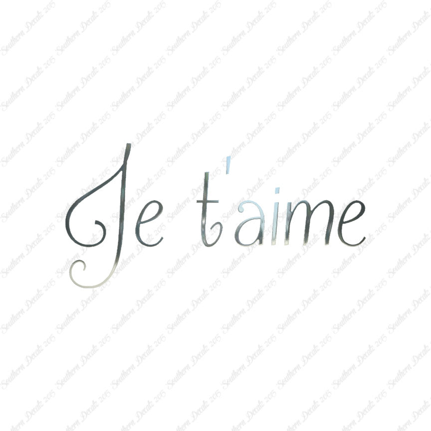 French Je T'Aime