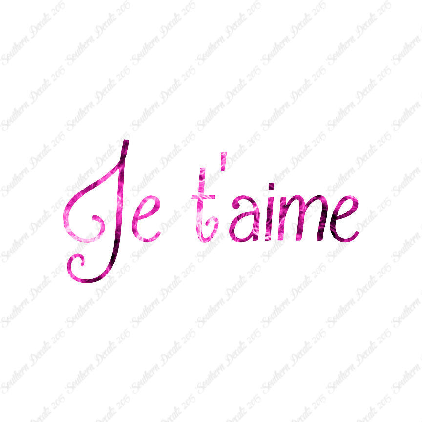 French Je T'Aime
