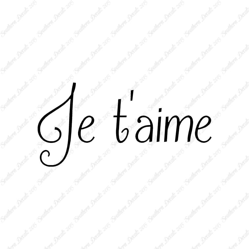 French Je T'Aime