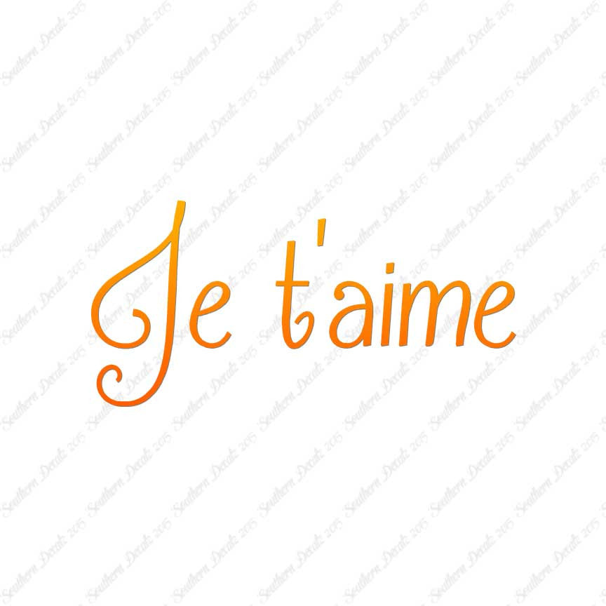 French Je T'Aime