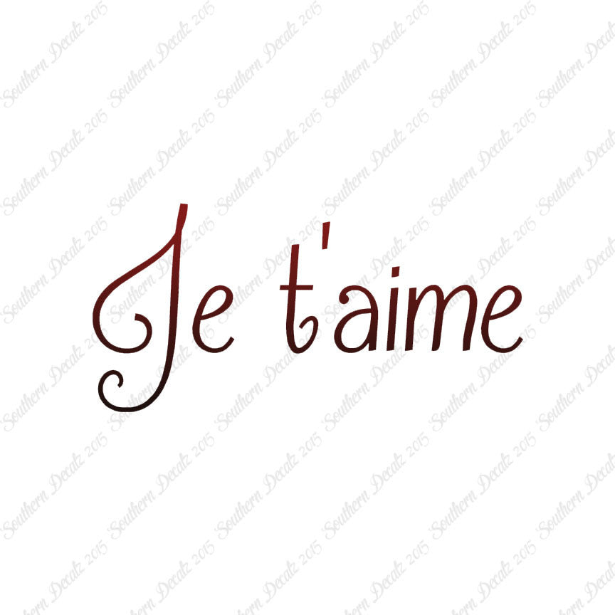 French Je T'Aime