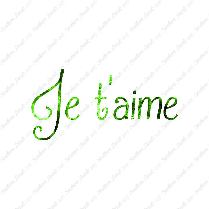 French Je T'Aime