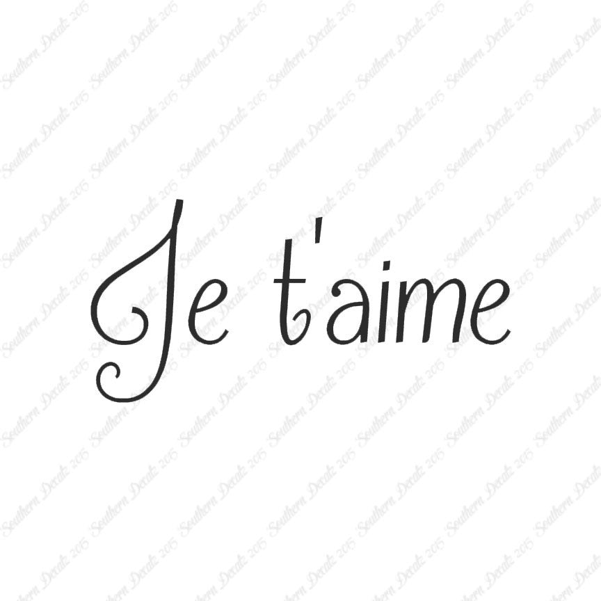 French Je T'Aime