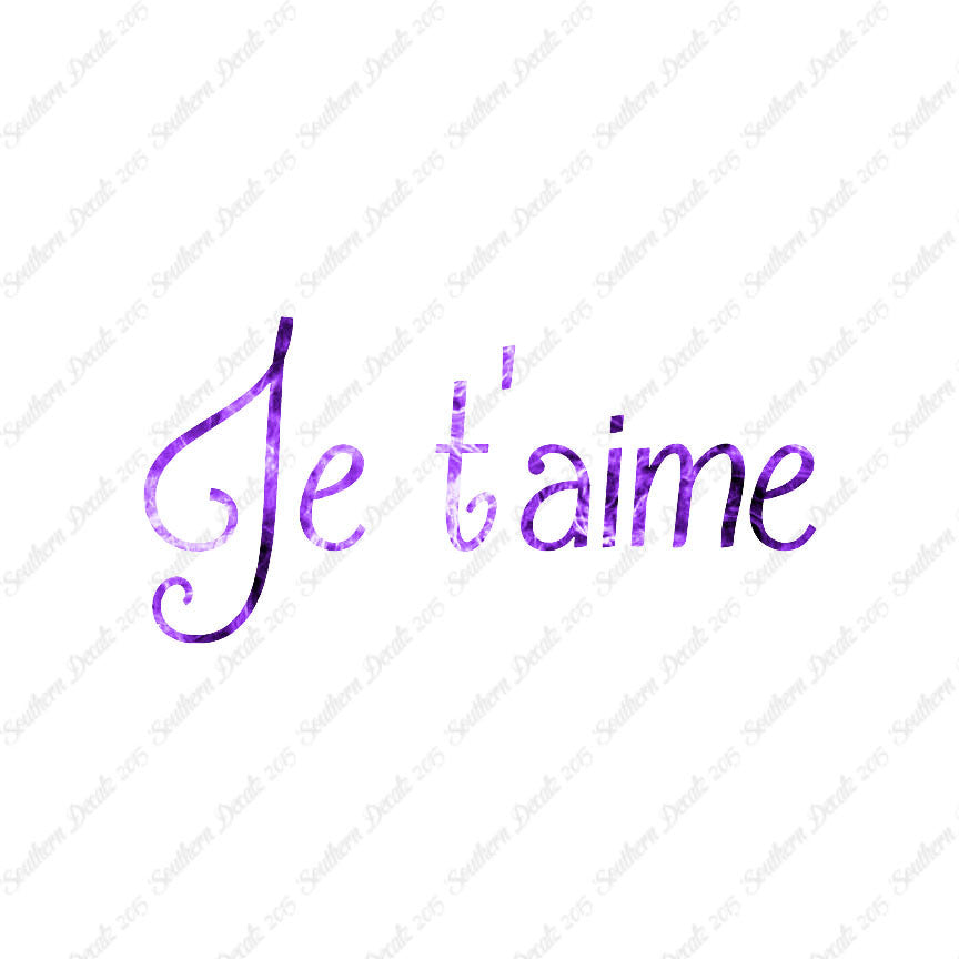 French Je T'Aime