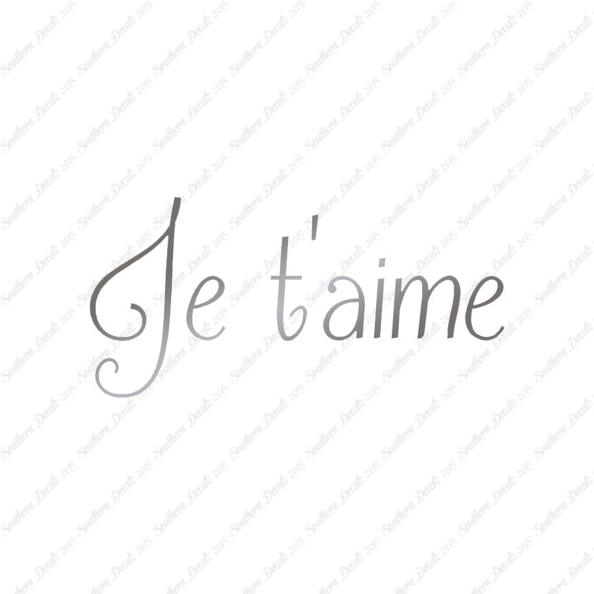 French Je T'Aime