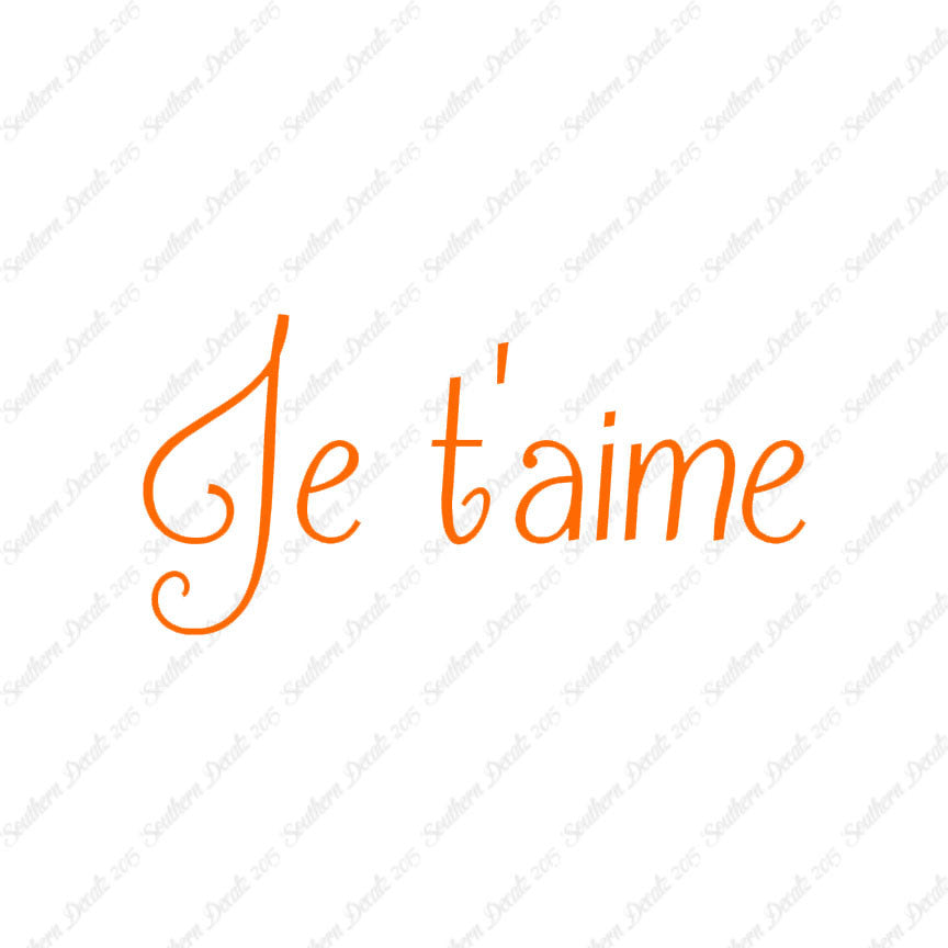 French Je T'Aime