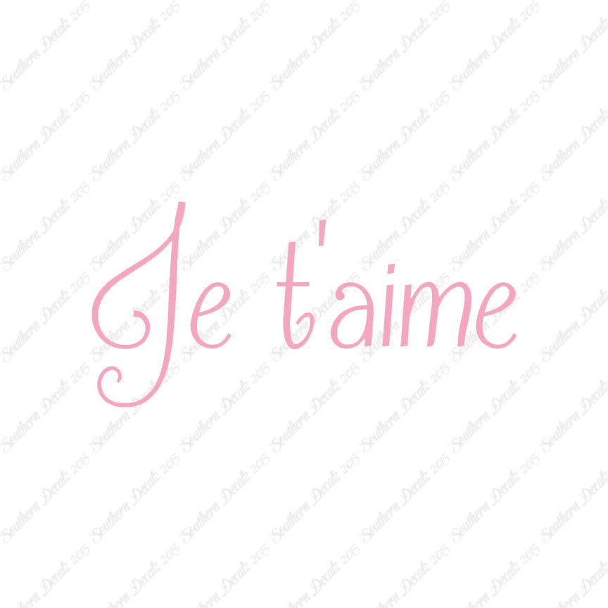 French Je T'Aime
