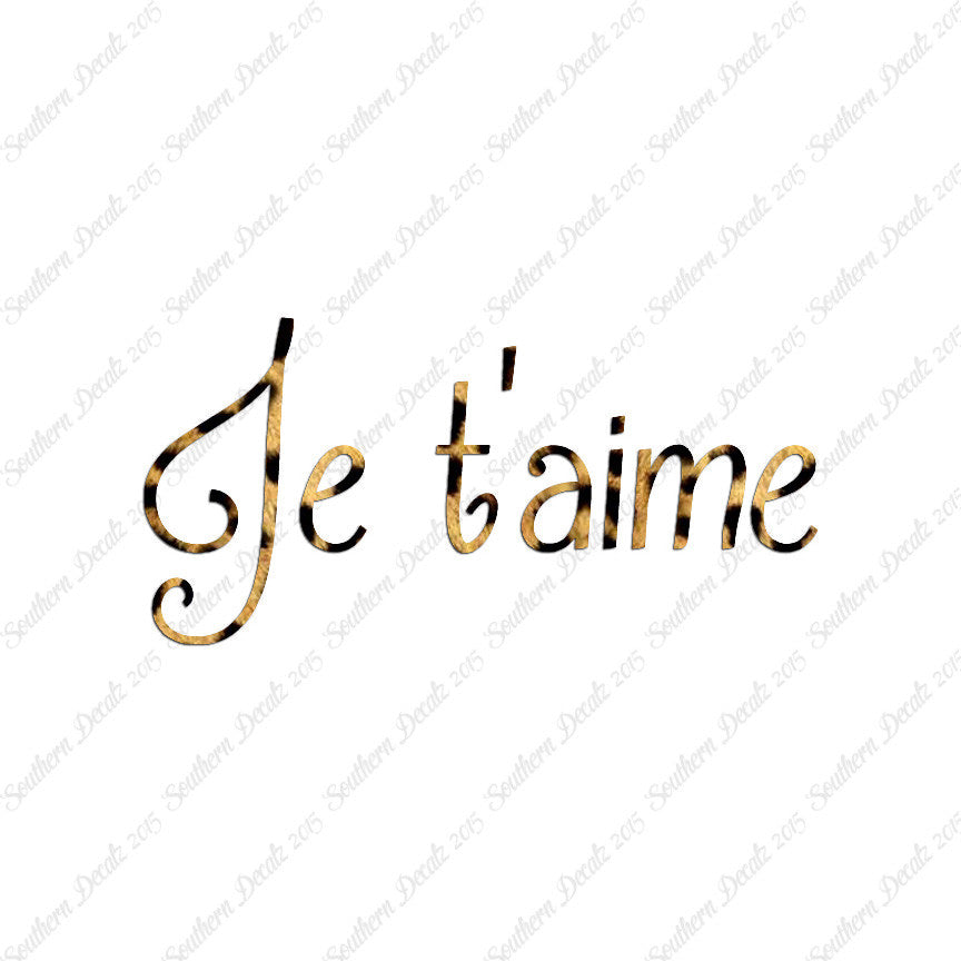 French Je T'Aime