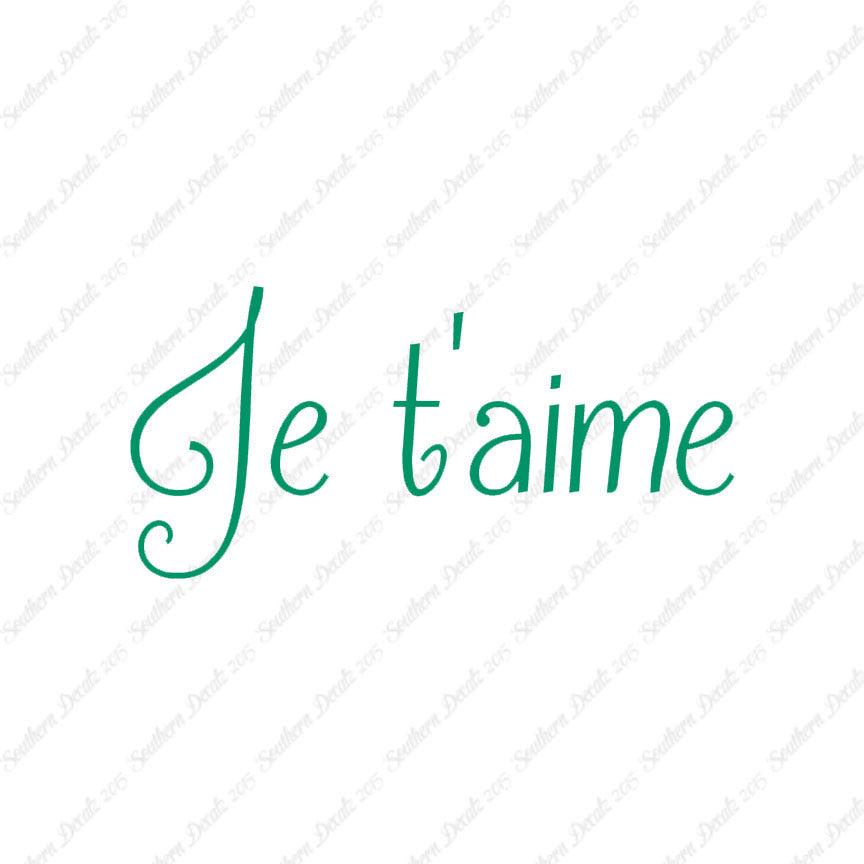 French Je T'Aime