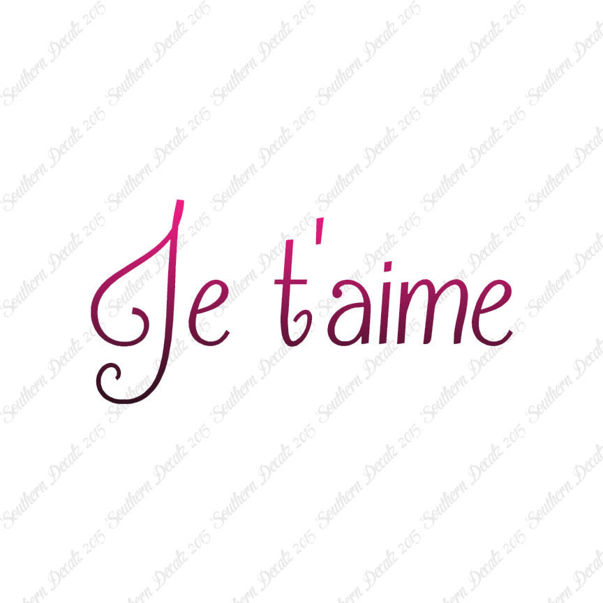 French Je T'Aime
