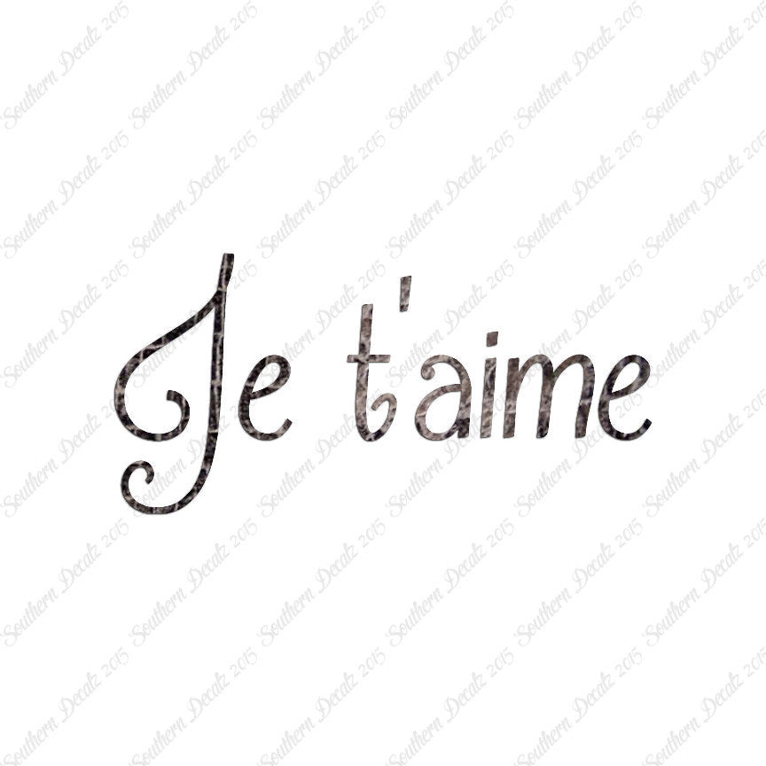 French Je T'Aime