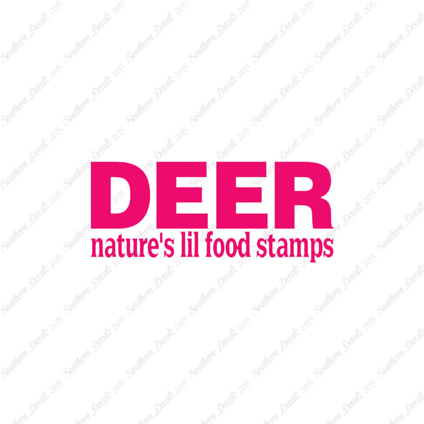 Deer Natures Food Stamps