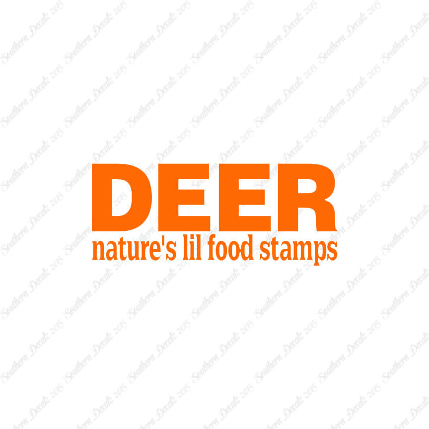Deer Natures Food Stamps