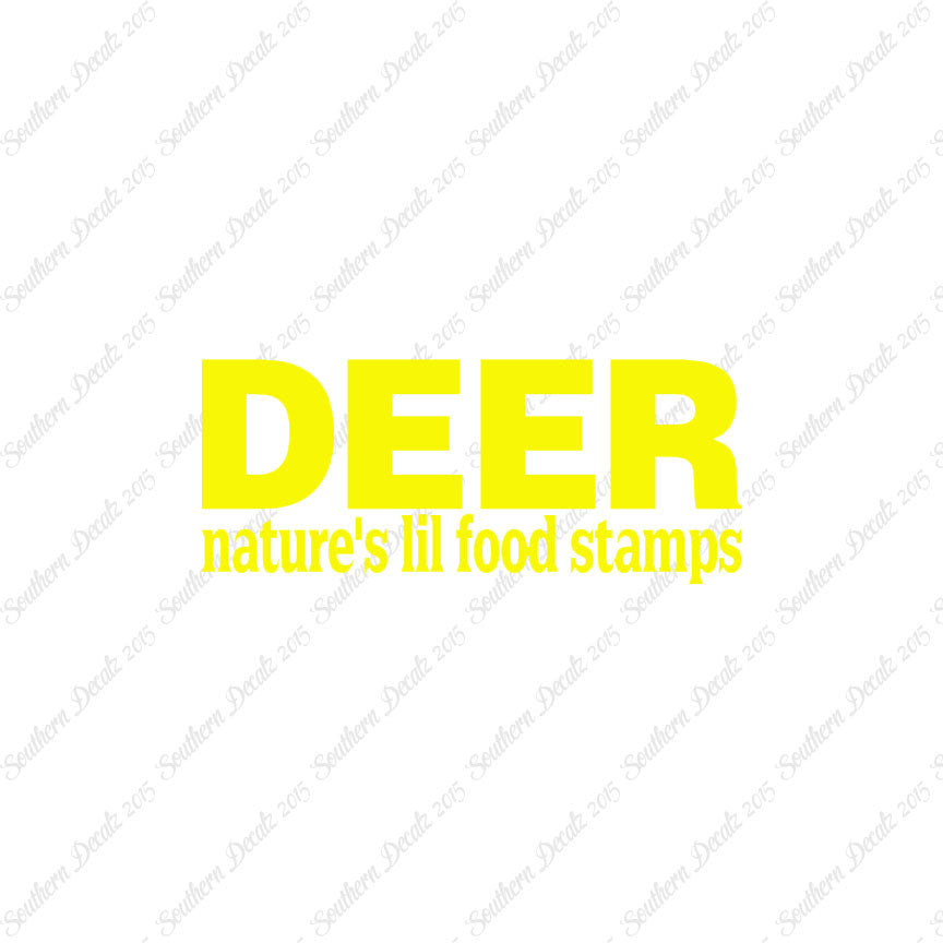 Deer Natures Food Stamps