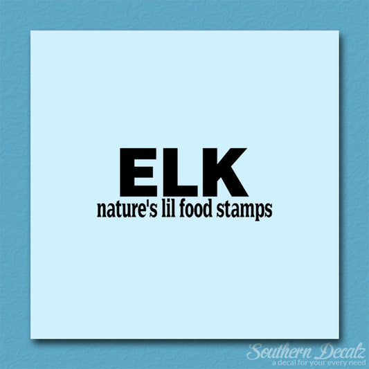 Elk Natures Food Stamps
