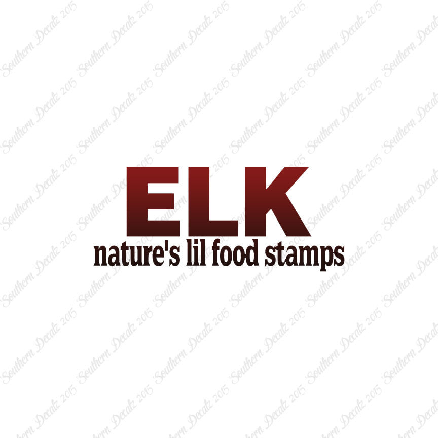 Elk Natures Food Stamps