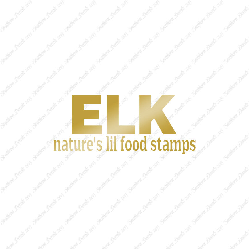 Elk Natures Food Stamps