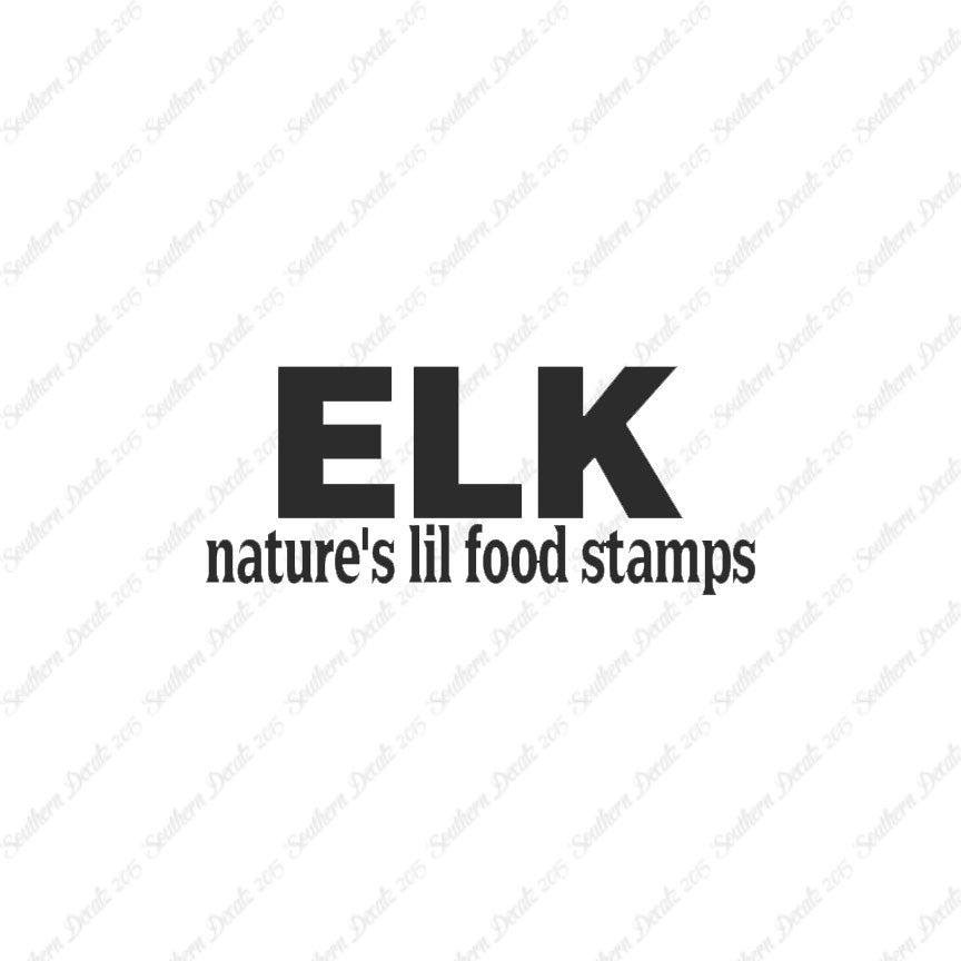 Elk Natures Food Stamps