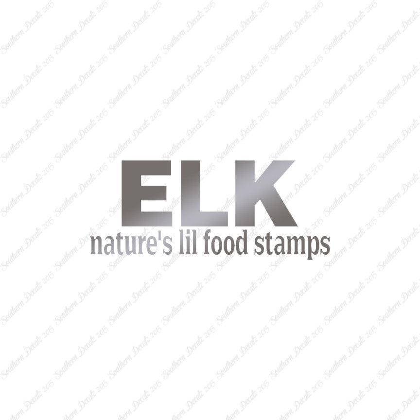 Elk Natures Food Stamps