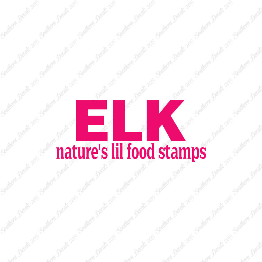 Elk Natures Food Stamps
