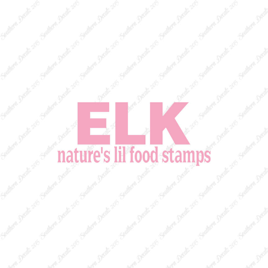 Elk Natures Food Stamps